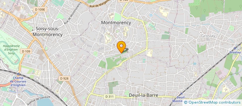 localisation de l'entreprise COPR 47 RUE  DE L EGLISE 95 DOMONT  DOMONT