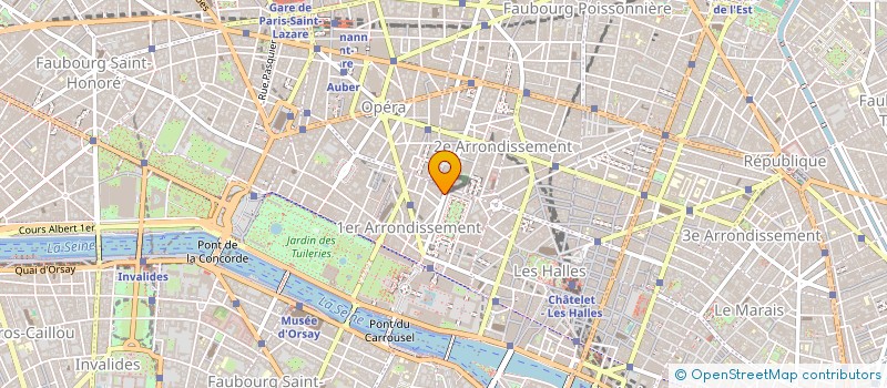 localisation de l'entreprise COPR 47 RUE DE RICHELIEU 75001 PARIS  PARIS