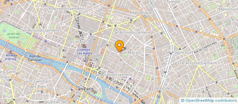 localisation de l'entreprise COPR 47 RUE DES ARCHIVES 75003 PARIS  PARIS