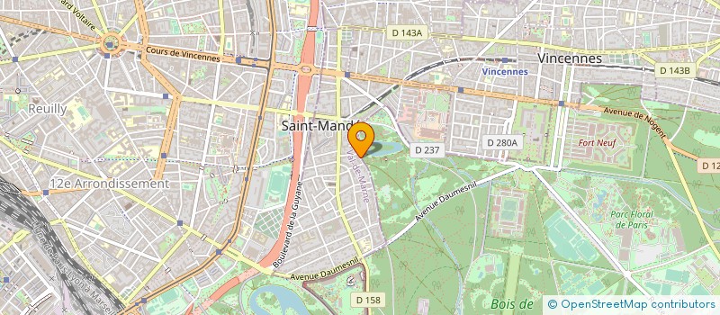 localisation de l'entreprise COPR 48 RUE CHAUSSEE DE L ETANG 94160 SAINT MANDE  SAINT-MANDE