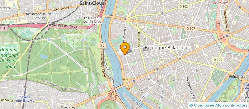 localisation de l'entreprise COPR 48 RUE DE SEVRES 92100 BOULOGNE BILLANCOURT à BOULOGNE-BILLANCOURT