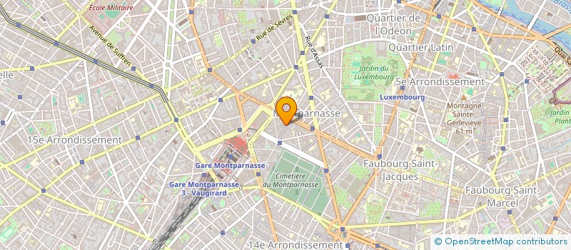 localisation de l'entreprise COPR 48 RUE DU MONTPARNASSE 75014 PARIS  PARIS