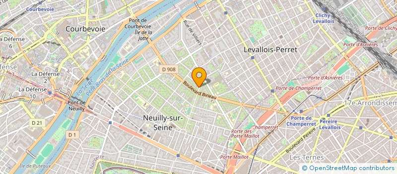 localisation de l'entreprise COPR 49 57 BD D INKERMANN 92 NEUILLY SUR SEINE à NEUILLY-SUR-SEINE