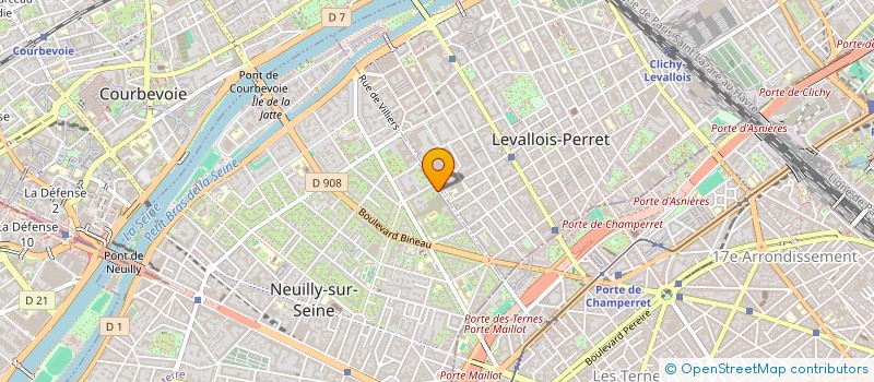 localisation de l'entreprise COPR 49B-51B RUE DE VILLIERS 92200 NEUILLY SUR SEINE à NEUILLY-SUR-SEINE