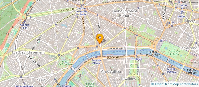 localisation de l'entreprise COPR 5 AV GEORGE V 75008 PARIS  PARIS