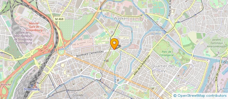 localisation de l'entreprise COPR 5 BD GAMBETTA à STRASBOURG