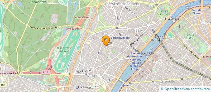 localisation de l'entreprise COPR 5 BIS AV THEODORE ROUSSEAU 75016 PARIS  PARIS