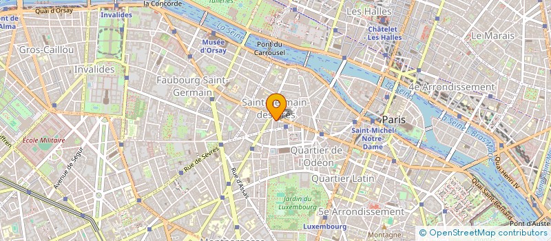 localisation de l'entreprise COPR 5 R GOZLIN 75006 PARIS  PARIS