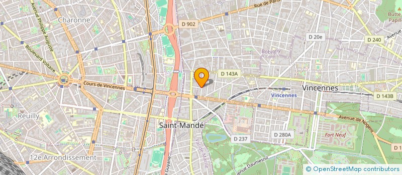 localisation de l'entreprise COPR 5 RUE CHARLES MARINIER 94 VINCENNES à VINCENNES
