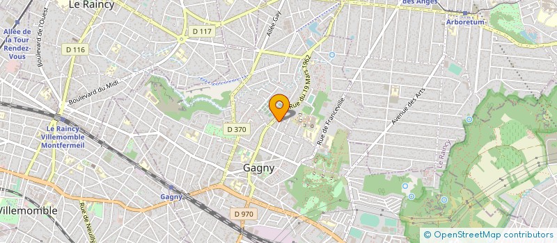 localisation de l'entreprise COPR 5 RUE DE LA FEDERATION 93 GAGNY à GAGNY