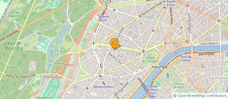 localisation de l'entreprise COPR 5 RUE EUGENE DELACROIX VILLA SOUCHIER 75016 PARIS  PARIS