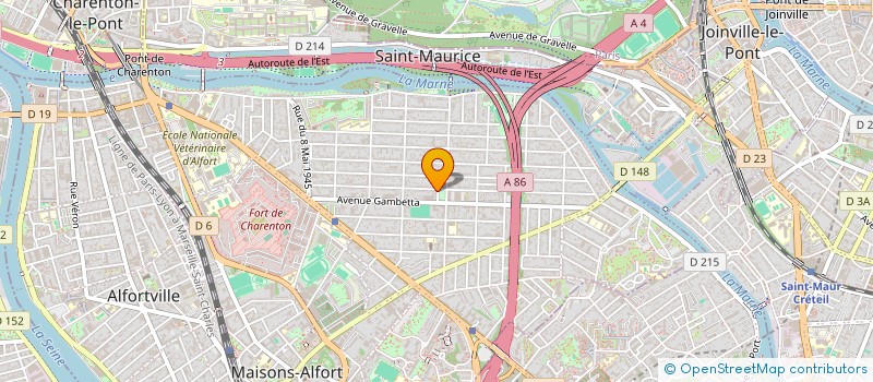 localisation de l'entreprise COPR 5 RUE GEORGENTHUM à MAISONS-ALFORT