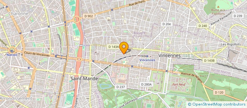 localisation de l'entreprise COPR 5 RUE MASSUE 94 300 VINCENNES à VINCENNES