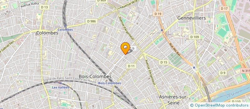 localisation de l'entreprise COPR 50-56 AV CH. DE GAULLE 92270 BOIS COLOMBES à BOIS-COLOMBES