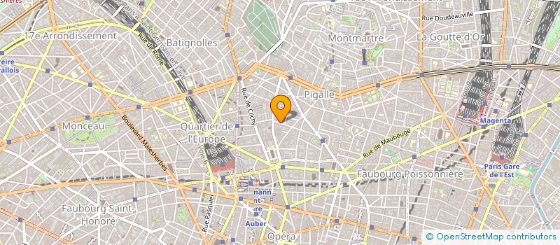 localisation de l'entreprise COPR 50 RUE LA BRUYERE  PARIS