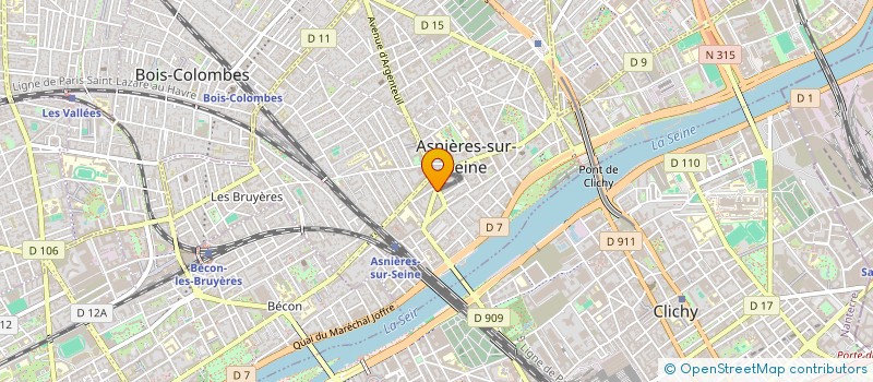 localisation de l'entreprise COPR 51 RUE MOULIN DE CAGE 92230 GENNEVILLIERS  ASNIERES-SUR-SEINE