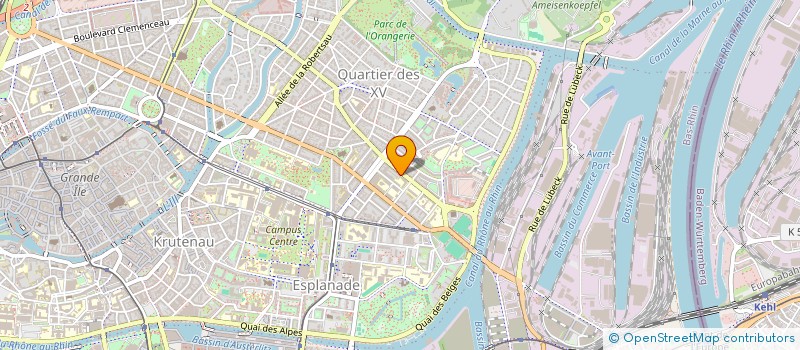 localisation de l'entreprise COPR 52 BD D ANVERS à STRASBOURG