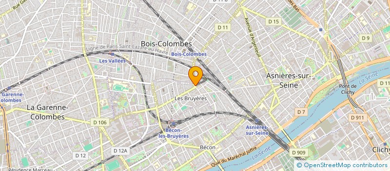 localisation de l'entreprise COPR 52 RUE CHANZY 92 ASNIERES SUR SEINE  ASNIERES-SUR-SEINE