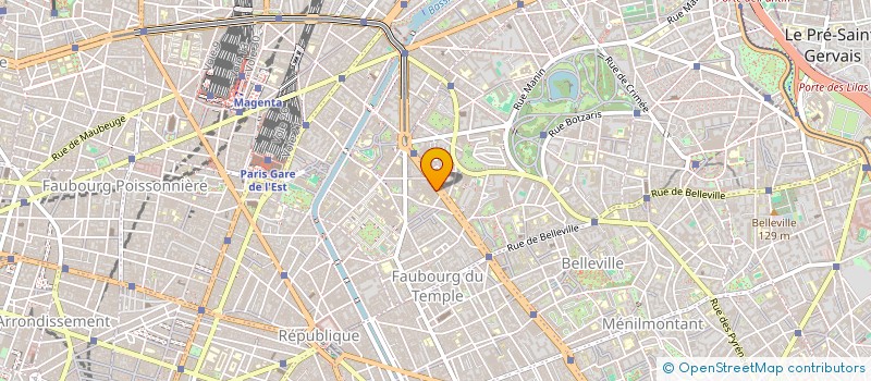 localisation de l'entreprise COPR 53-55 BD DE LA VILLETTE 75010 PARIS  PARIS