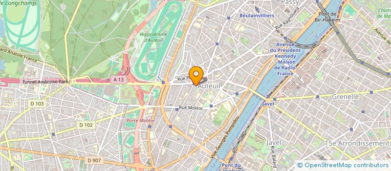 localisation de l'entreprise COPR 53 RUE D AUTEUIL 75016 PARIS  PARIS