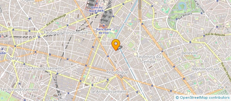 localisation de l'entreprise COPR 54 BIS RUE DE LANCRY  PARIS