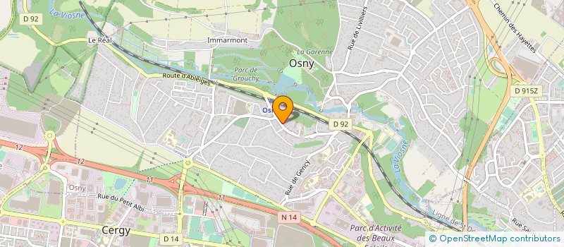 localisation de l'entreprise COPR 54 RUE ARISTIDE BRIAND 95520 OSNY  OSNY