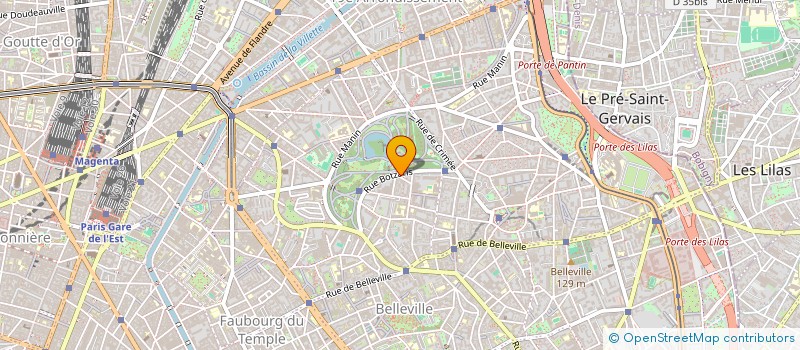 localisation de l'entreprise COPR 54 RUE DE BOTZARIS 75019 PARIS  PARIS