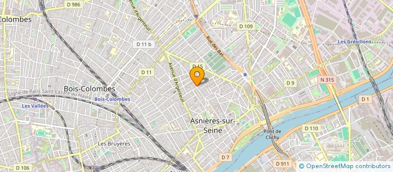 localisation de l'entreprise COPR 54 RUE RP CHRISTIAN 92600 ASNIERES SUR SEINE  ASNIERES-SUR-SEINE