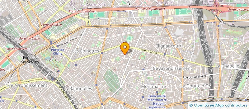 localisation de l'entreprise COPR. 55 57 RUE EUGENE CARRIERE 75018 PARIS  PARIS