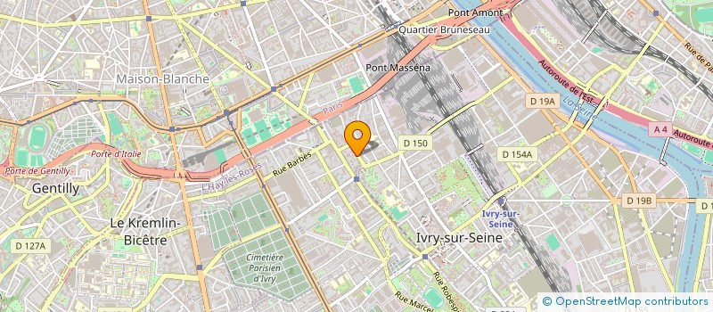 localisation de l'entreprise COPR 55 R LOUIS BERTRAND 94200 IVRY à IVRY-SUR-SEINE