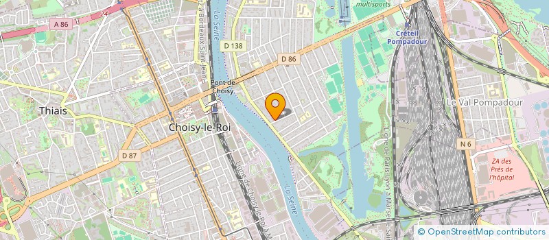 localisation de l'entreprise COPR 55 RUE DE CHEVREUL à CHOISY-LE-ROI