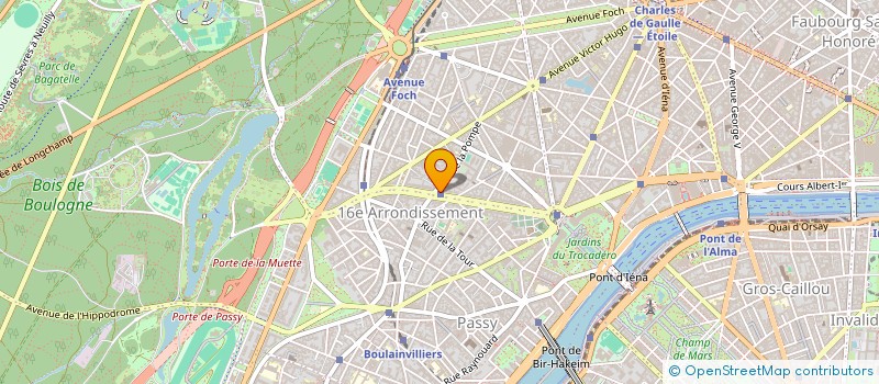 localisation de l'entreprise COPR 56 AV GEORGES MANDEL 75116 PARIS  PARIS