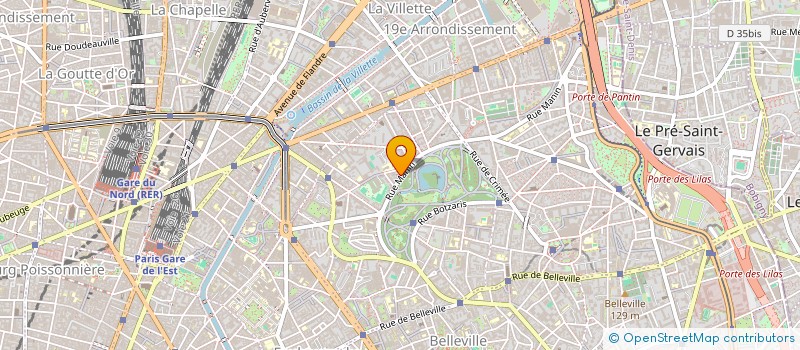 localisation de l'entreprise COPR 57 RUE MANIN 75019 PARIS  PARIS