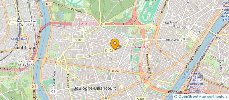 localisation de l'entreprise COPR 58 60 R DENFERT ROCHEREAU 92 BOULOGNE à BOULOGNE-BILLANCOURT