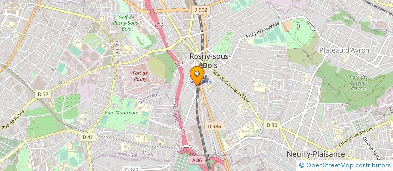 localisation de l'entreprise COPR 58 AV DE LA REPUBLIQUE 93110 ROSNY SOUS BOIS à ROSNY-SOUS-BOIS
