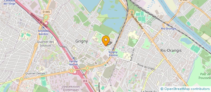 localisation de l'entreprise COPR 6/8 RUE DES SABLONS TRANCHE 29 91350 GRIGNY à GRIGNY
