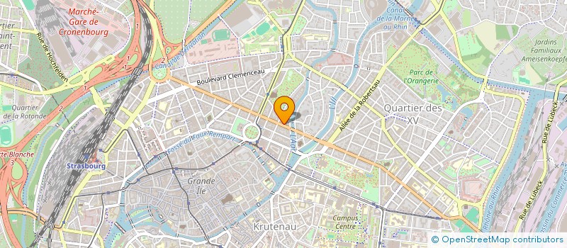 localisation de l'entreprise COPR 6 AV DES VOSGES à STRASBOURG