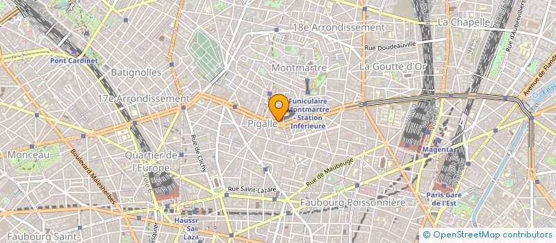 localisation de l'entreprise COPR 6 BD DE CLICHY 75018 PARIS  PARIS