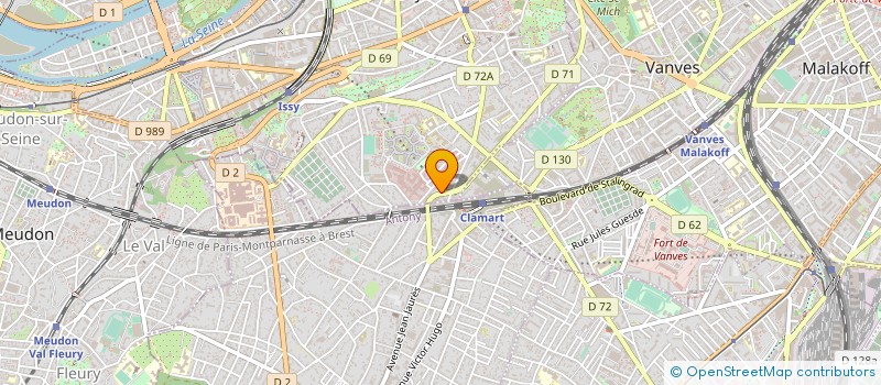 localisation de l'entreprise COPR 6 BIS AV PROFESSEUR CAMLETTE 92130 ISSY LES MOULINEAUX à ISSY LES MOULINEAUX