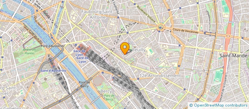 localisation de l'entreprise COPR 6 CITE MOYNET 75012 PARIS  PARIS