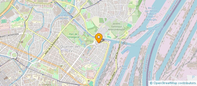 localisation de l'entreprise COPR 6 R CONSTANT MARTHA  STRASBOURG