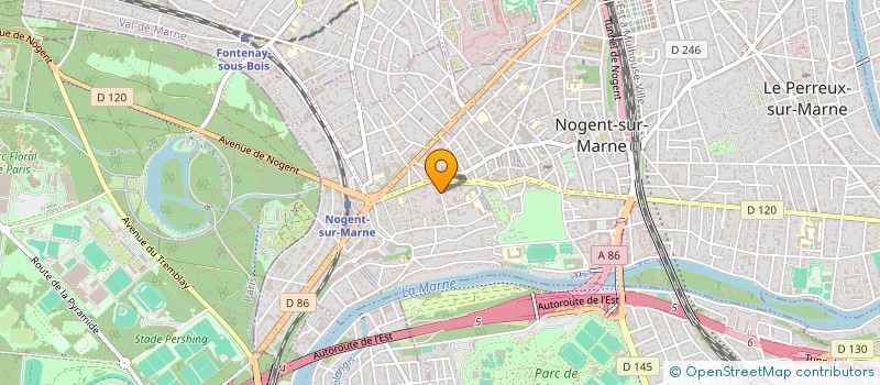localisation de l'entreprise COPR 6 R DE BEAUTE 94 NOGENT SUR MARNE à NOGENT-SUR-MARNE