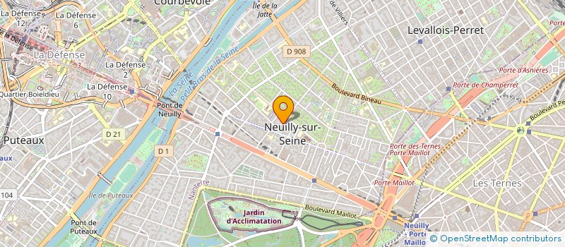 localisation de l'entreprise COPR 6 R DE CHEZY à NEUILLY-SUR-SEINE
