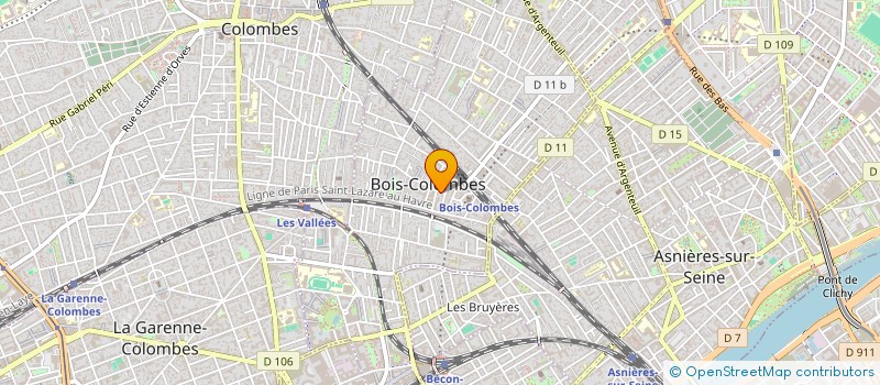 localisation de l'entreprise COPR 6 RUE CHARLES DUFLOS 92270 BOIS COLOMBES à BOIS-COLOMBES