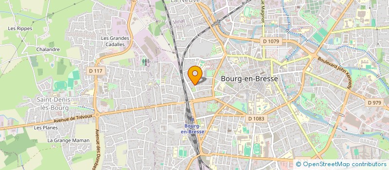 localisation de l'entreprise COPR 6 RUE CHAUDOUET à BOURG-EN-BRESSE