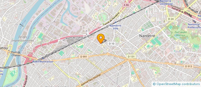 localisation de l'entreprise COPR 6 RUE DE L OUEST  NANTERRE