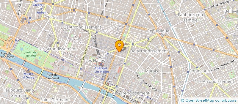 localisation de l'entreprise COPR 6 RUE DU BOURG L ABBE 75003 PARIS  PARIS