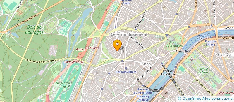 localisation de l'entreprise COPR 6 RUE MASPERO 75116 PARIS  PARIS