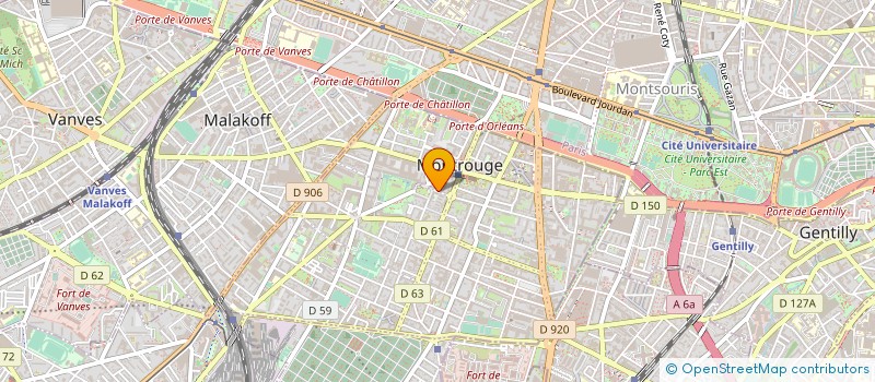 localisation de l'entreprise COPR 6 RUE SYLVINE CANDAS 92120 MONTROUGE  MONTROUGE