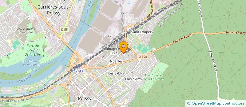 localisation de l'entreprise COPR 6 RUE YVES DU MANOIR 78300 POISSY à POISSY